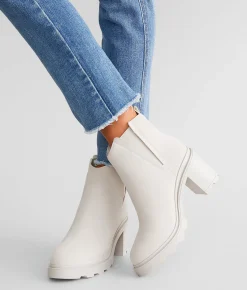 Mia Luanna Lug Ankle Boot Ice Discount