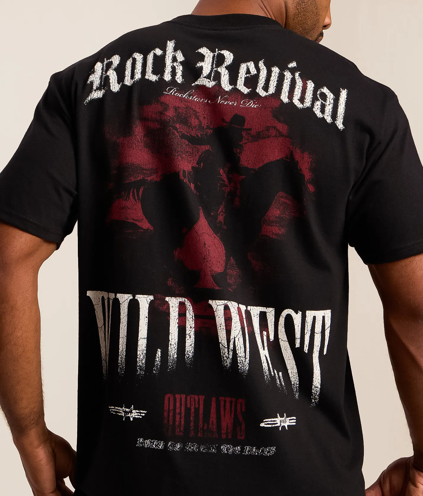 Tops|Graphic T-Shirts | Rock Revival Luca T-Shirt Black