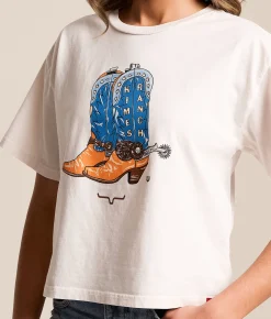 Tops | Kimes Ranch Lucky B Boots T-Shirt Bone
