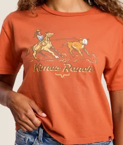 Kimes Ranch Lucky B Roper T-Shirt Spiced Red New