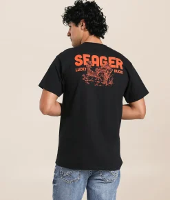 Graphic T-Shirts | Seager Lucky Buck T-Shirt Black
