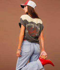 Tops | Sterling & Stitch Lucky Stars T-Shirt Volcanic Ash