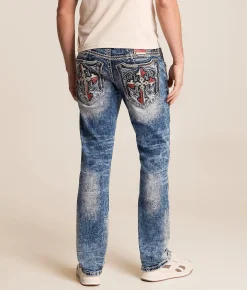 Rock Revival Lukas Slim Straight Stretch Jean Lukas SJ200 Outlet