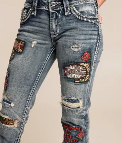 Jeans|Bottoms | Rock Revival Lula Low Rise Boot Stretch Jean Lula B200