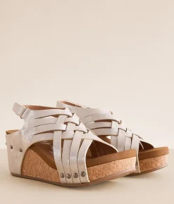 Shoes | Very G Lunar Braided Wedge Sandal Champagne