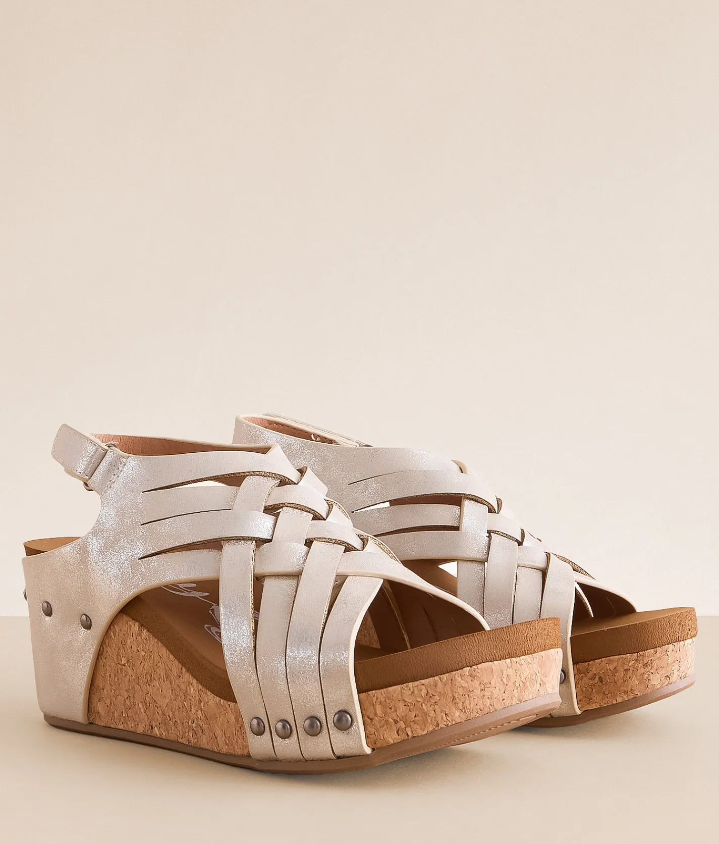 Shoes | Very G Lunar Braided Wedge Sandal Champagne