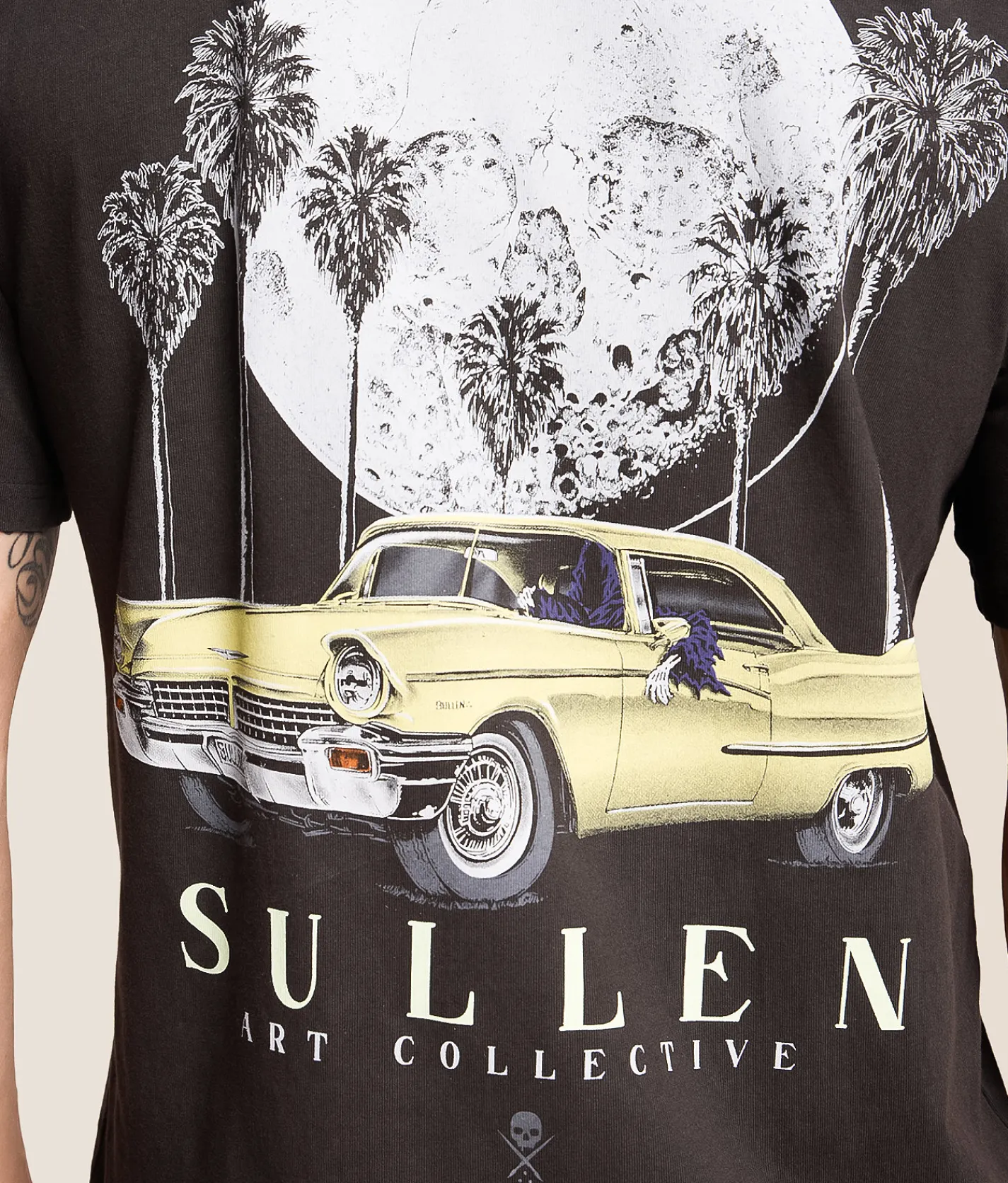 Tops|Graphic T-Shirts | Sullen Lunar Cruisin' T-Shirt Lamp Black