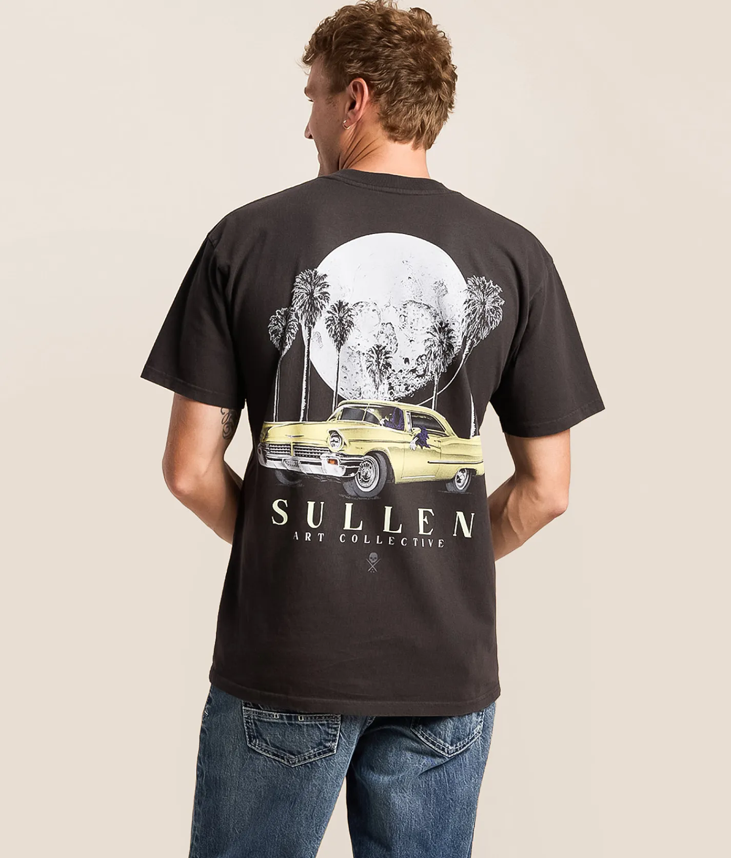 Tops|Graphic T-Shirts | Sullen Lunar Cruisin' T-Shirt Lamp Black