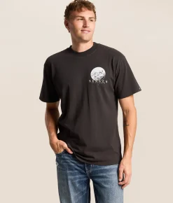 Tops|Graphic T-Shirts | Sullen Lunar Cruisin' T-Shirt Lamp Black