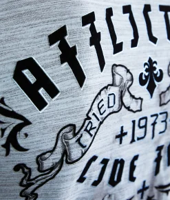 Graphic T-Shirts | Affliction Lunar Dust T-Shirt Slate Bl Dk Slate Bl Crys