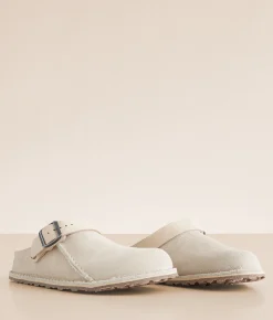 Birkenstock® Lutry 365 Suede Clog Eggshell Best