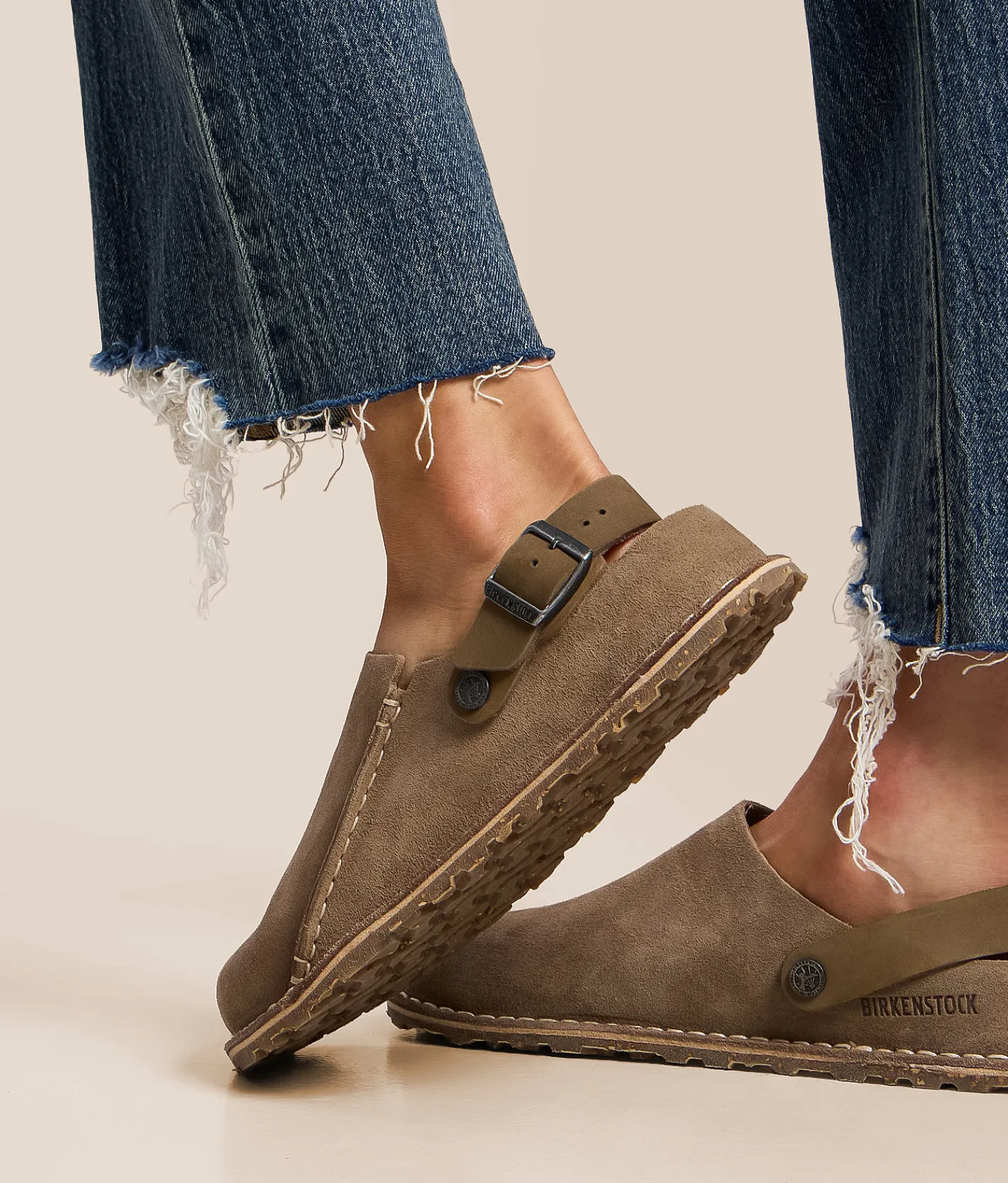 Shoes | Birkenstock® Lutry 365 Suede Clog Gray Taupe