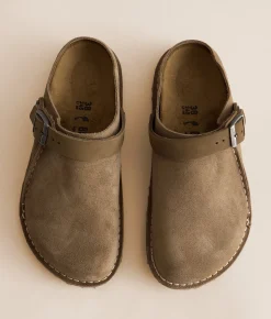 Shoes | Birkenstock® Lutry 365 Suede Clog Gray Taupe