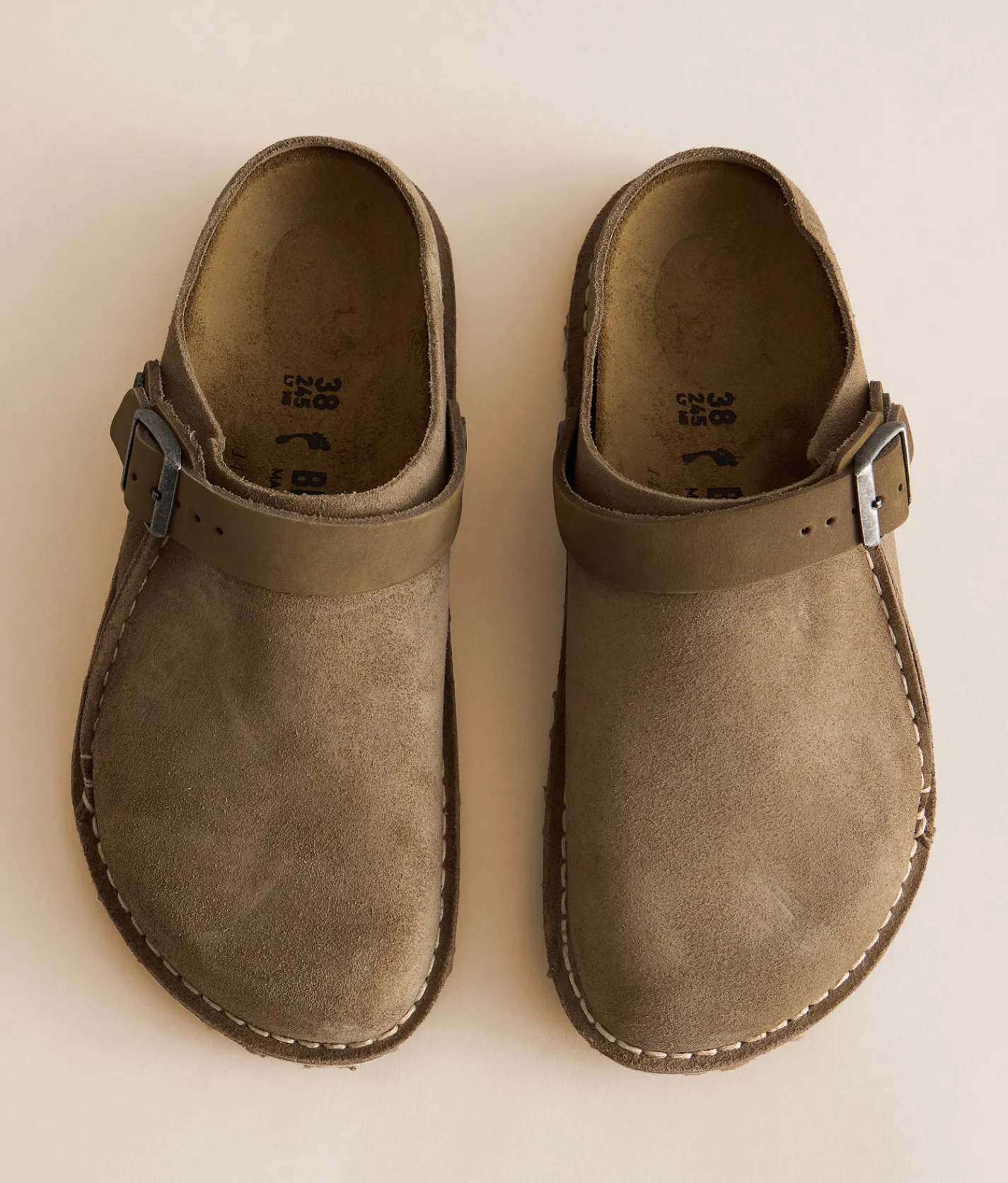 Shoes | Birkenstock® Lutry 365 Suede Clog Gray Taupe