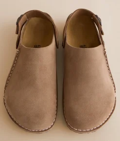 Activewear|Shoes | Birkenstock® Lutry 365 Suede Clog Grey Taupe