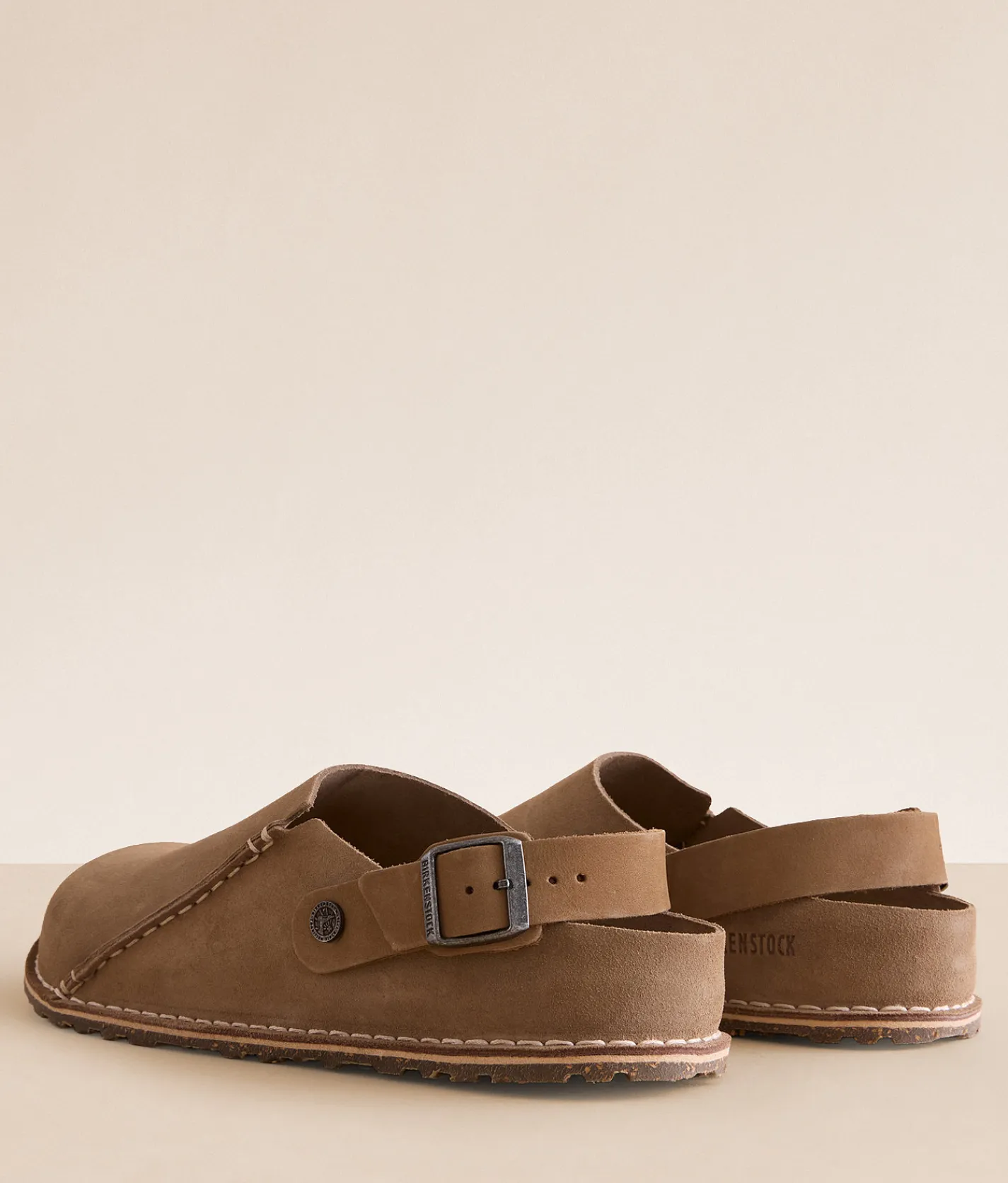 Activewear|Shoes | Birkenstock® Lutry 365 Suede Clog Grey Taupe