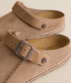 Activewear|Shoes | Birkenstock® Lutry 365 Suede Clog Grey Taupe
