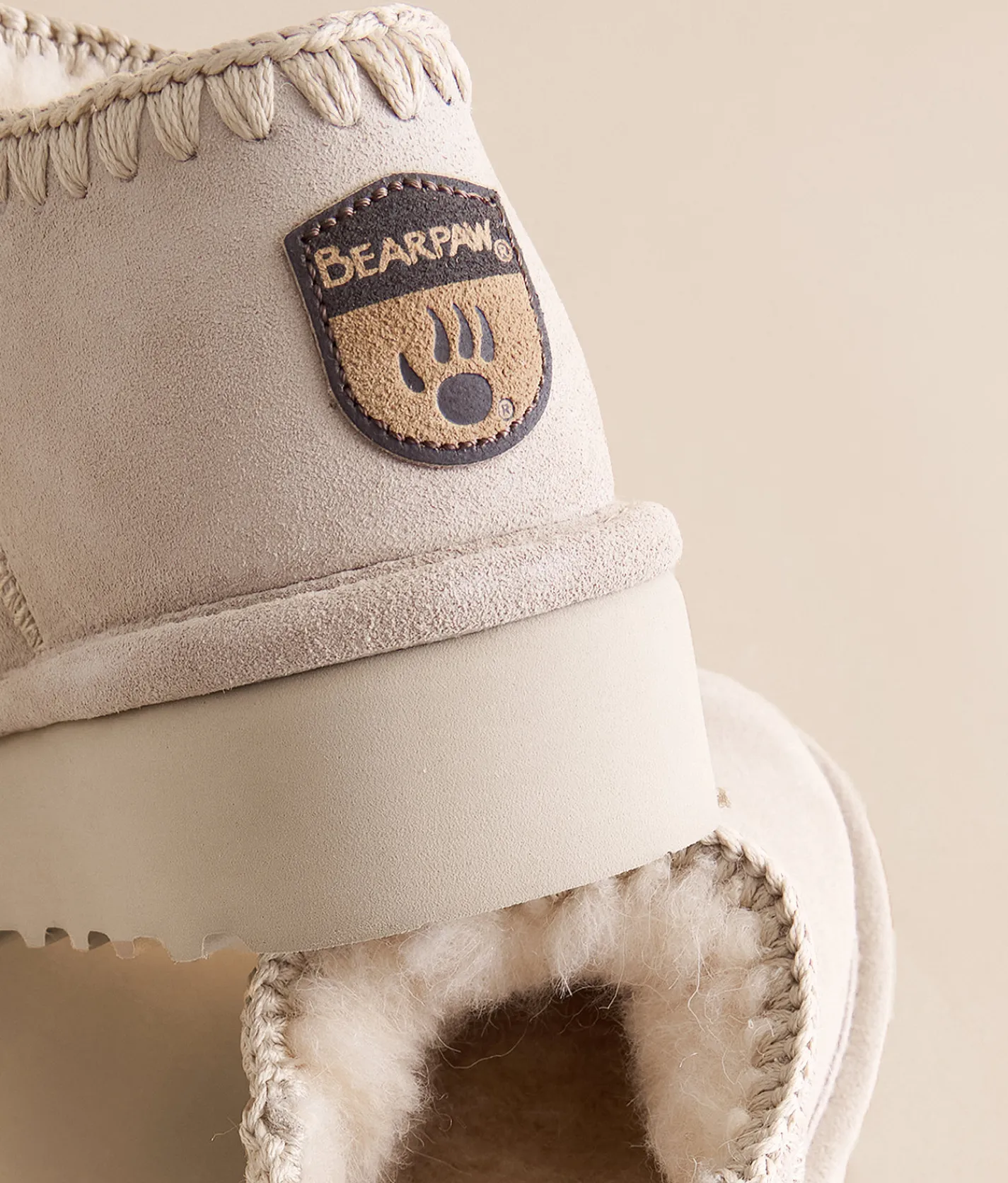 Shoes | Bearpaw Lyanna Platform Leather Slipper Oat