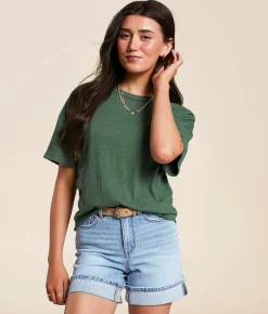 White Crow Lydia Open Back Top Hunter Green Online