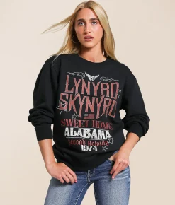 Modish Rebel Lynyrd Skynyrd Band Pullover Black Sale