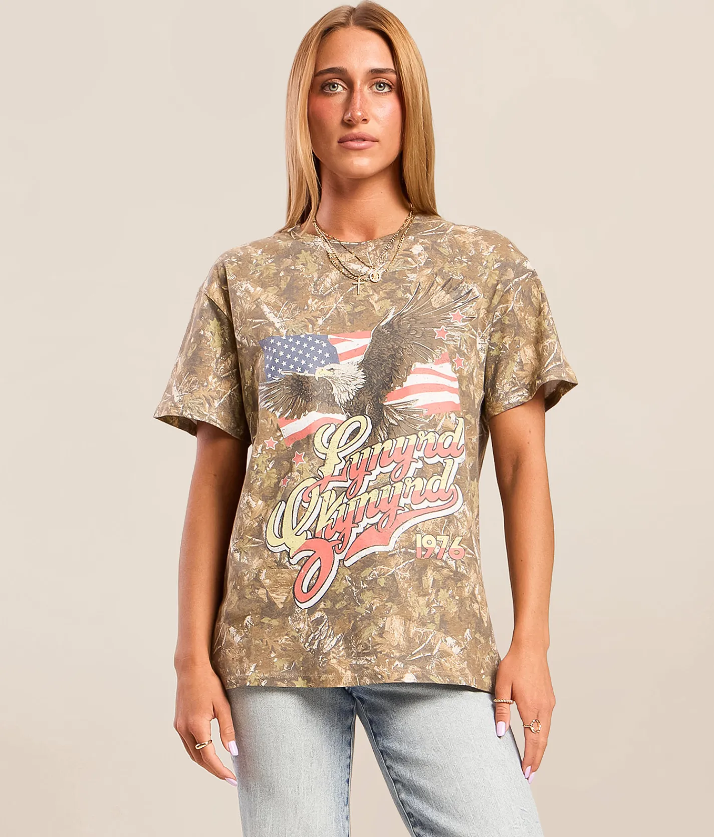 Tops | Cactus & Pearl Lynyrd Skynyrd Band T-Shirt Camo