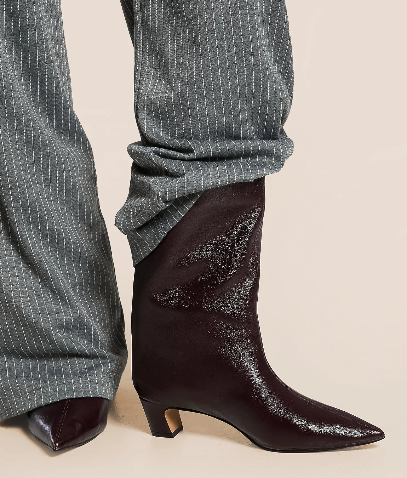 Shoes | Steve Madden Lytton Leather Boot Burgundy PT