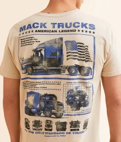 Ripple Junction® Mack® Truck T-Shirt Sand New