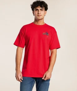Brixton Maddox T-Shirt Fuji Red