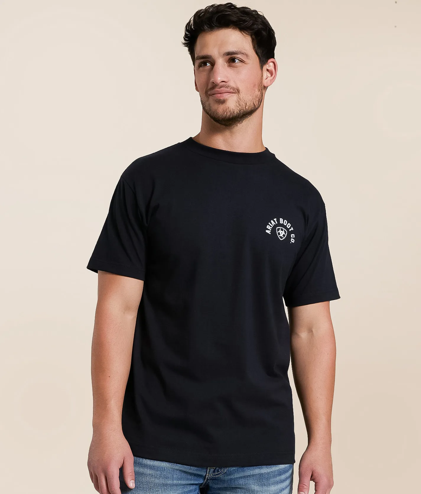Tops|Graphic T-Shirts | Ariat Made For Cowboys T-Shirt Silver Birch
