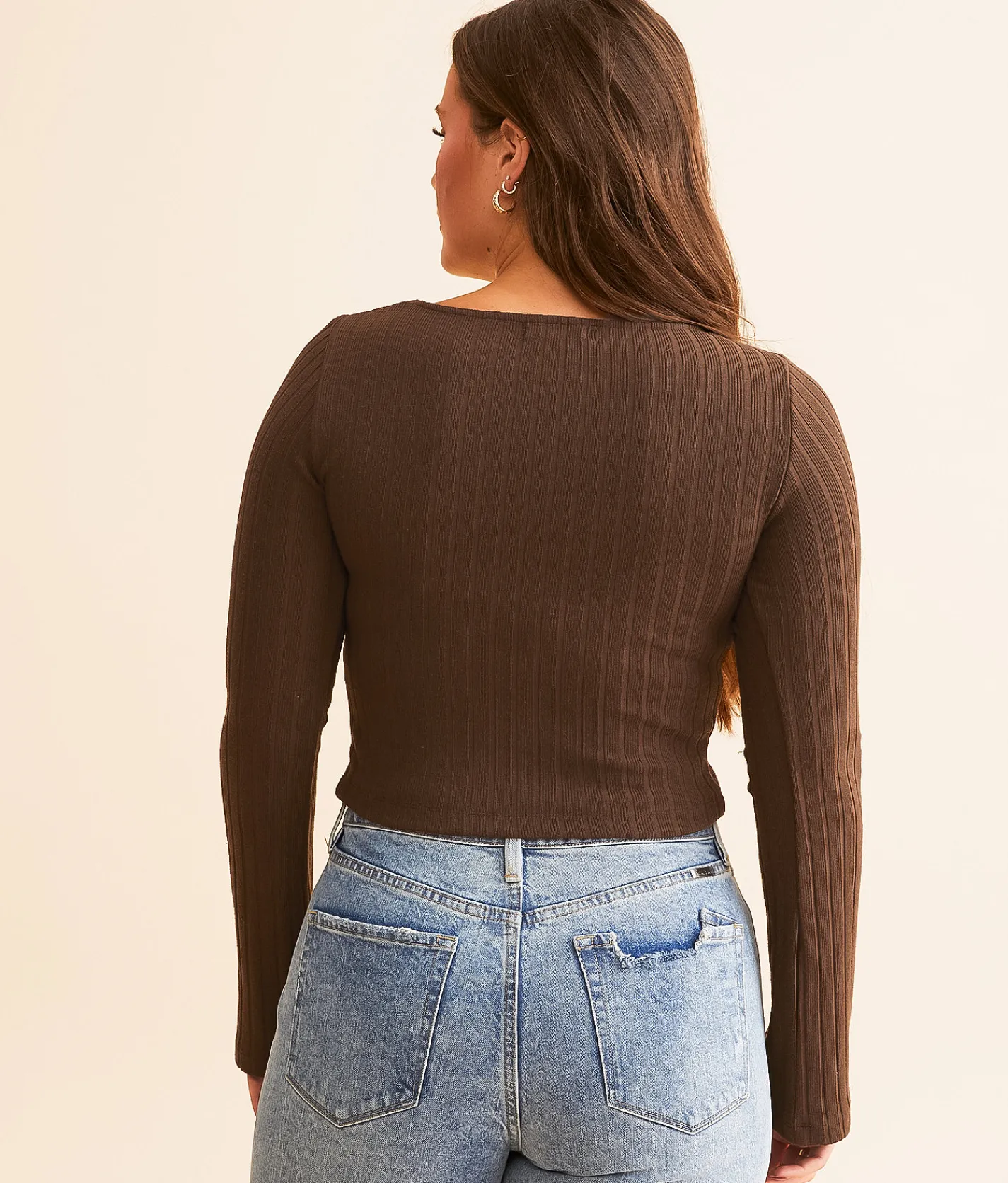 Tops | Z Supply Madeline Ribbed Top Dark Chocolate