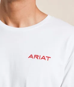 Ariat Made Tough Bronco T-Shirt White