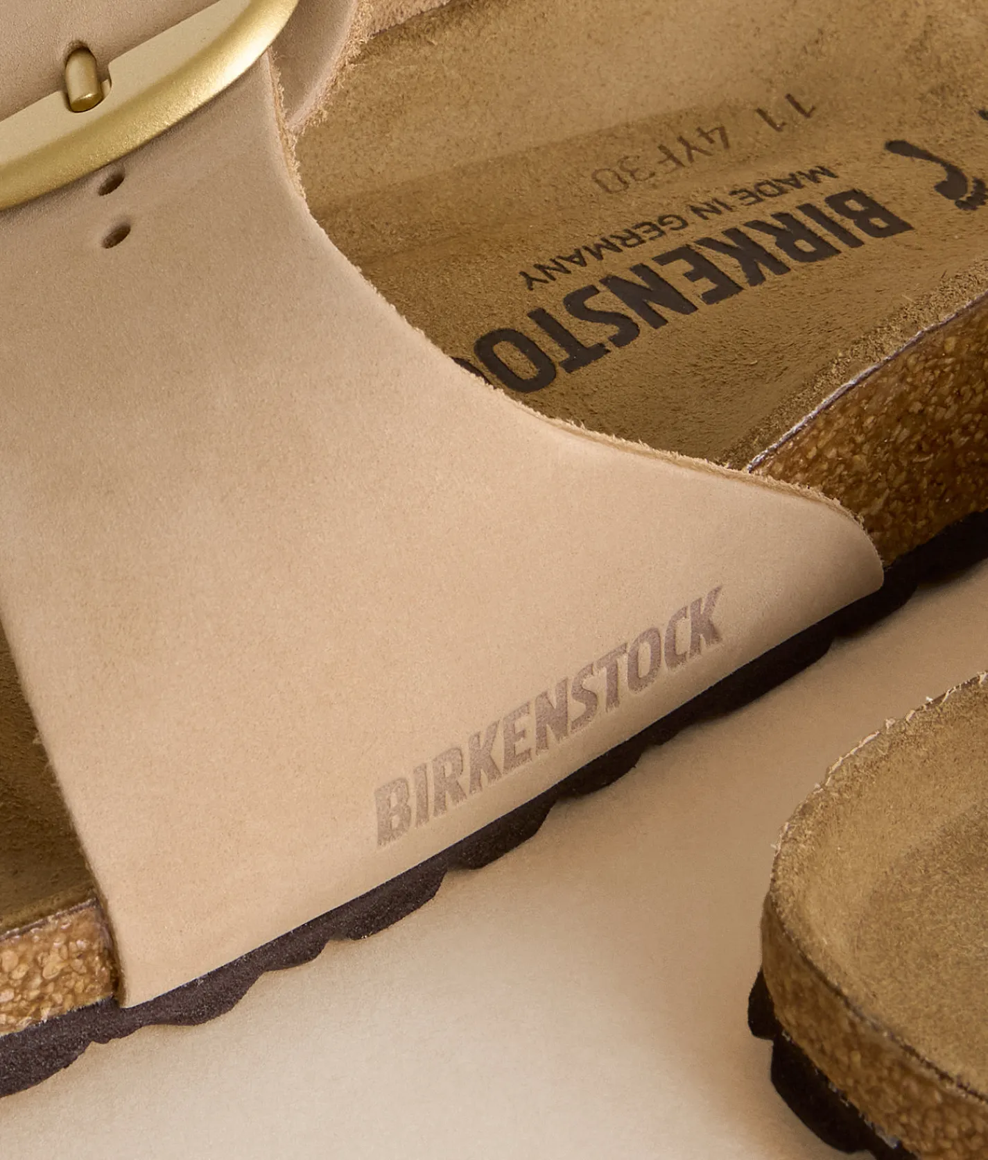 Birkenstock® Madrid Big Buckle Leather Sandal Sandcastle Outlet