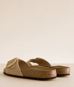 Birkenstock® Madrid Big Buckle Leather Sandal Sandcastle Outlet