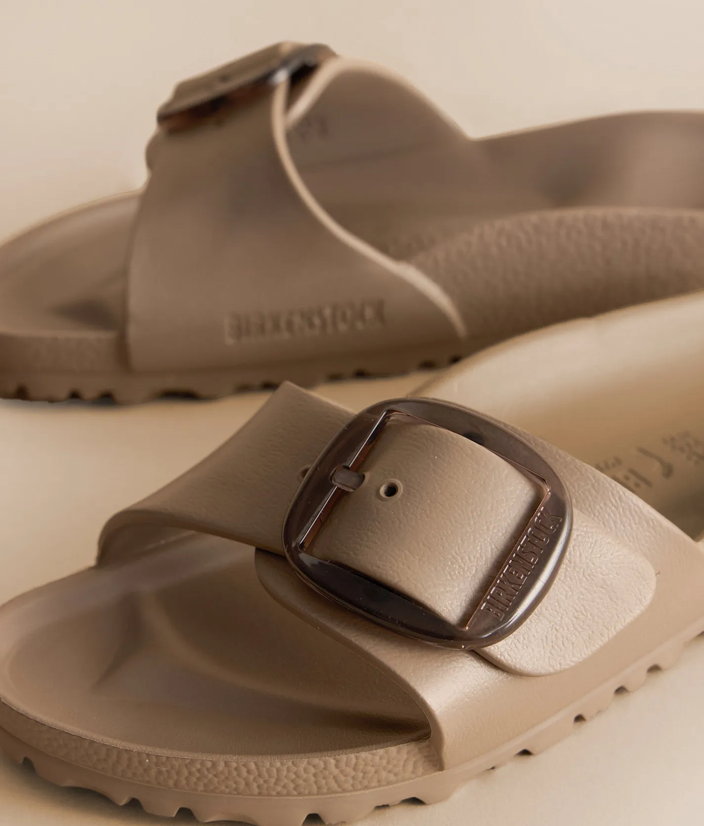 Birkenstock® Madrid Big Buckle Sandal Gray Taupe Sale