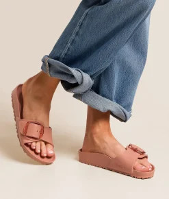 Birkenstock® Madrid Big Buckle Sandal Pink Clay New