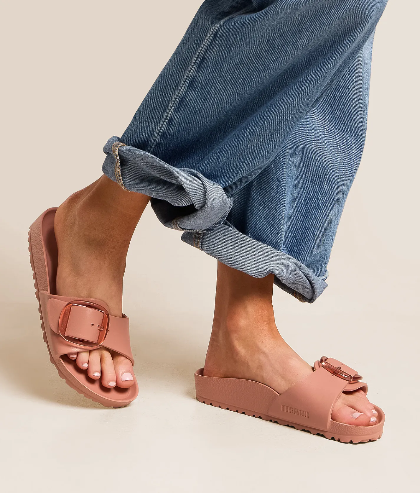 Birkenstock® Madrid Big Buckle Sandal Pink Clay New