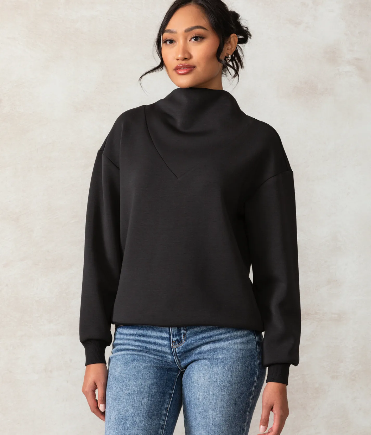 Buckle Black Mae Cowl Pullover Black Outlet