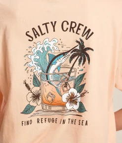 Tops | Salty Crew Mai Tai Tails T-Shirt Apricot