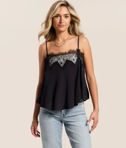 Tops | Free People Make Me Yours Tank Top Black