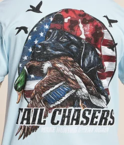 Tail Chasers Club Making Hunting Great Again T-Shirt Chambray Sale