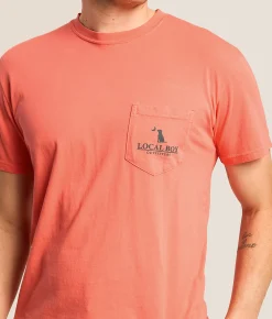 Tops|Graphic T-Shirts | Local Boy Outfitters Mallard Arch T-Shirt Coral