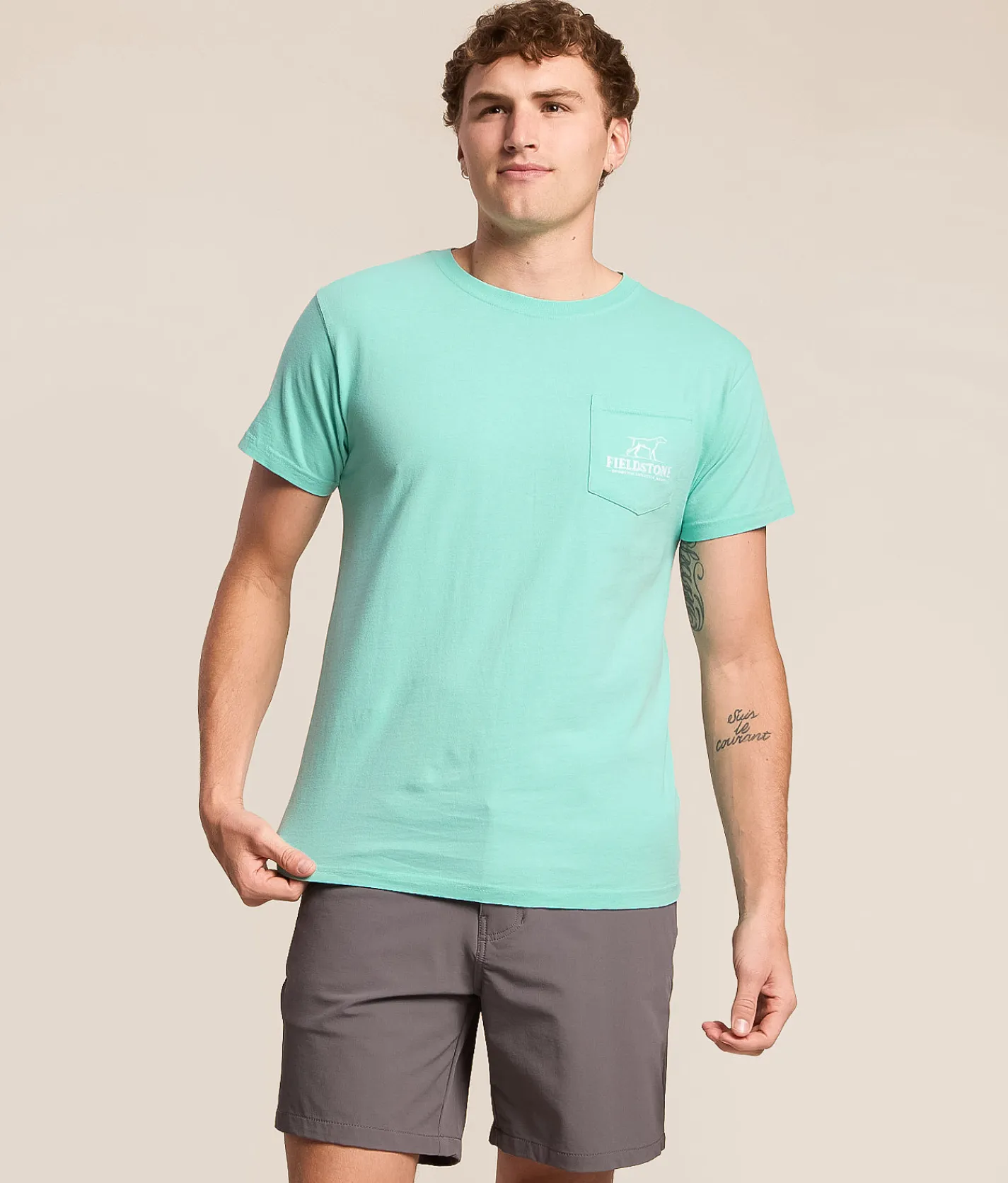 Fieldstone Mallard Ascent T-Shirt Chalky Mint Discount