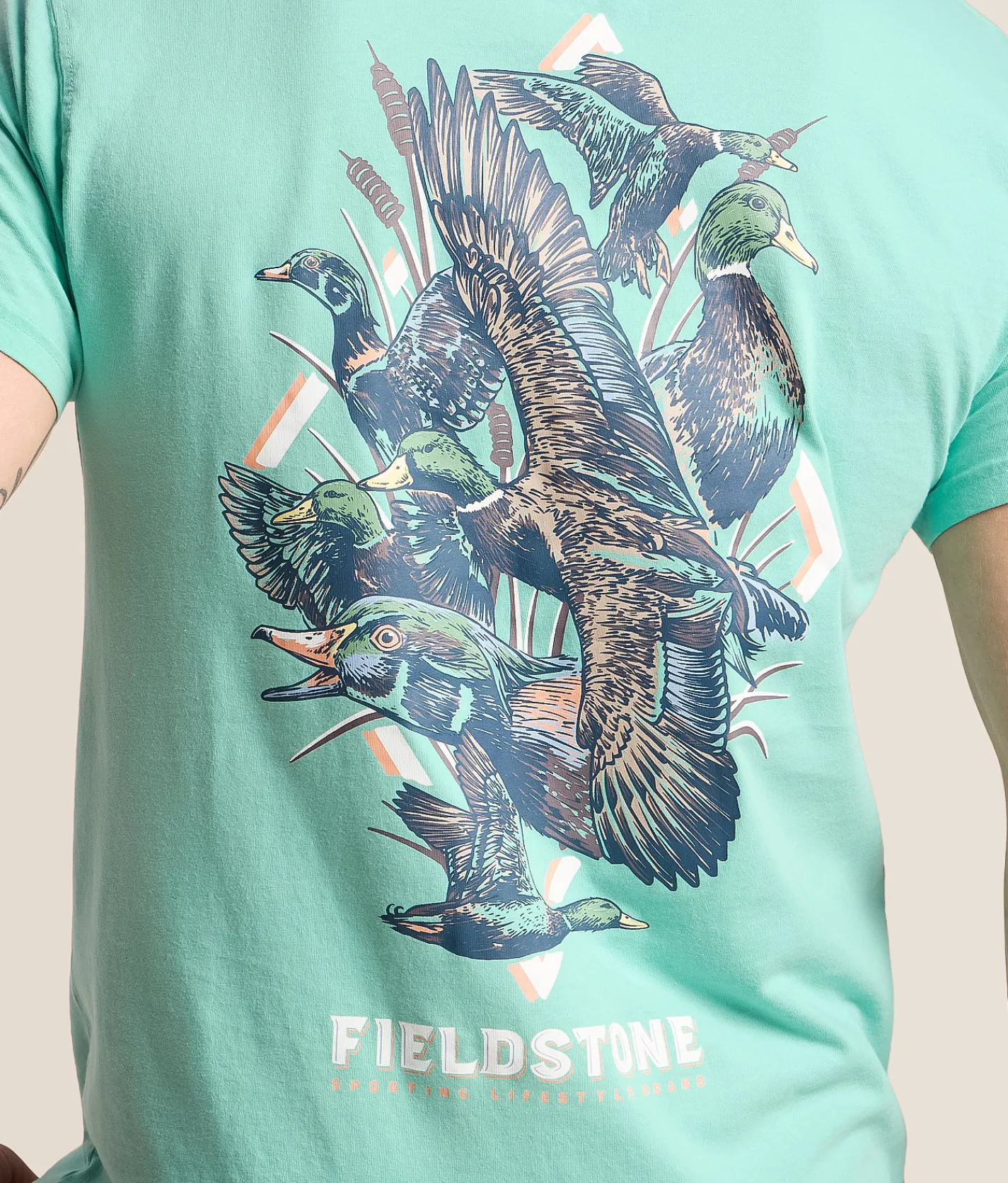 Fieldstone Mallard Ascent T-Shirt Chalky Mint Discount
