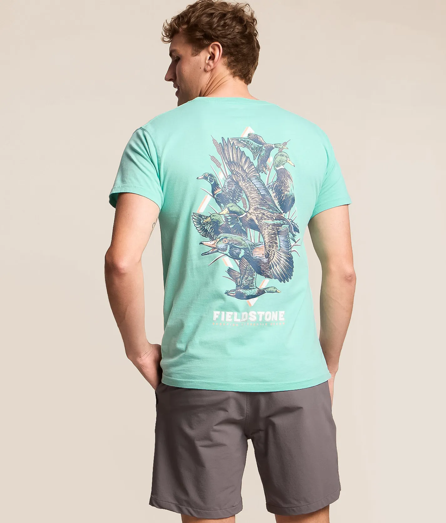 Fieldstone Mallard Ascent T-Shirt Chalky Mint Discount