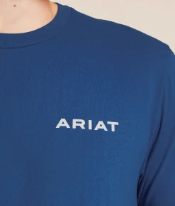 Tops|Graphic T-Shirts | Ariat Manta Shield T-Shirt Set Sail