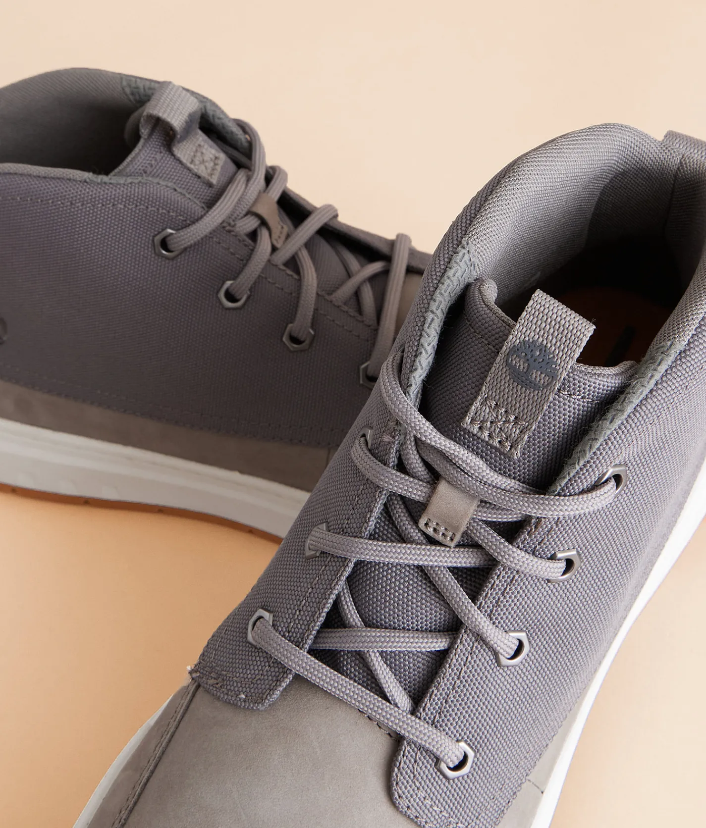 Timberland® Maple Grove Leather Sneaker Medium Grey Nubuck