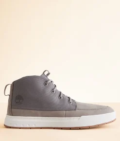 Timberland® Maple Grove Leather Sneaker Medium Grey Nubuck