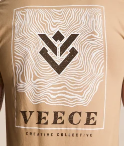 Veece Map Marker T-Shirt Khaki Outlet