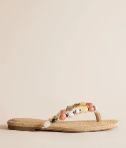 Steve Madden Marble Sandal Natural Multi Sale