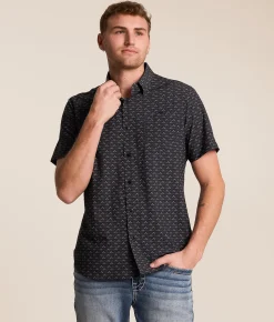 Tops | 7Diamonds Marcelo Performance Stretch Shirt Black